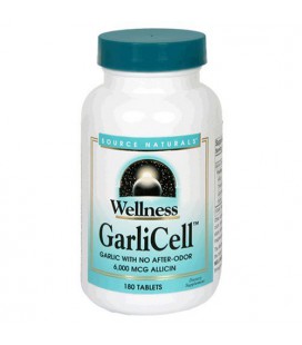 Source Naturals GarliCell 6000mcg Allicin, 180 Tablets
