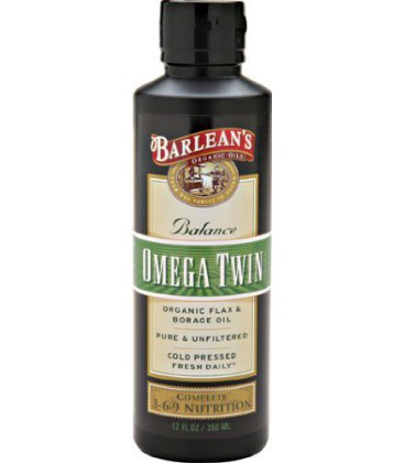 Barlean's Organic Oils Balance Omega Twin, 12-Ounce Bottle