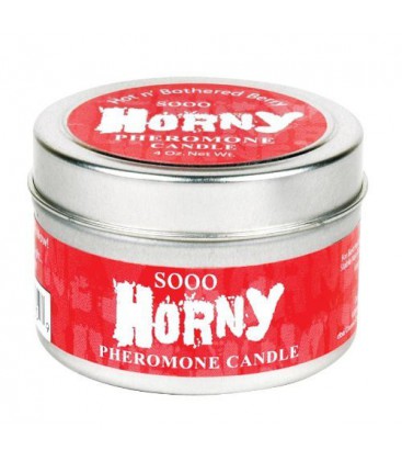 Classic Erotica Soo Horney Candle with Pheromones, Hot n' Bo