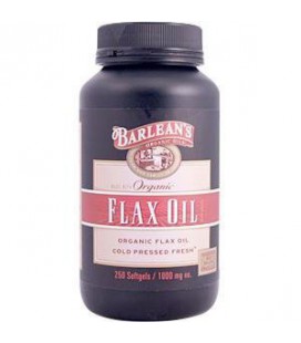 Barlean's Organic Oils Pure Flax Oil, 250 Count Softgels Bottle