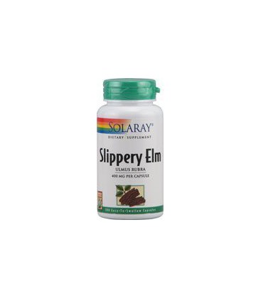 Solaray - Slippery Elm, 400 mg, 100 capsules