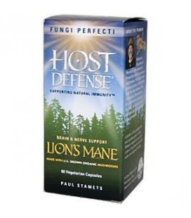 Fungi Perfecti Host Defense Lion's Mane Capsules, 60 Vegetarian Capsules