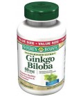 Nature's Bounty Ginkgo Biloba 60mg Capsules, 200-Count Bottle