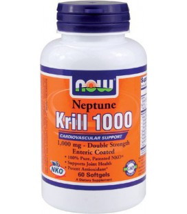 Now Foods Neptune Krill Oil 1000mg Soft-gels, 60-Count