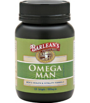 Barlean's Organic Oils Omega Man, 120 Count /1000 mg each