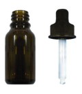 Amber Glass Bottle 1oz(30ml) with Dropper (1 Dozen)