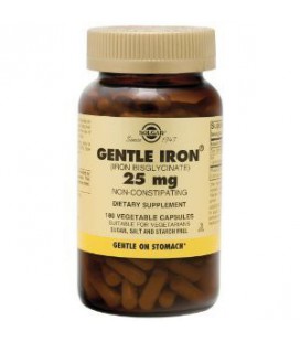 Solgar - Gentle Iron, 25 mg, 180 veggie caps