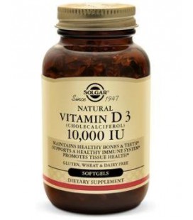 Vitamine D3 10000 Iu 120 softgels Solgar