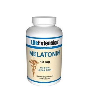 Life Extension Melatonin, 10 mg, Capsules, 60-Count