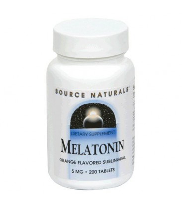 Source Naturals Melatonin 5mg,Orange, 200 Tablets