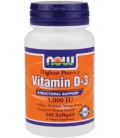 NOW Foods Vitamin D3 5000 Iu, 240 Softgels,