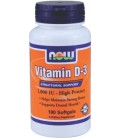 NOW Foods Vitamin D-3 1000 IU, 180 Softgels