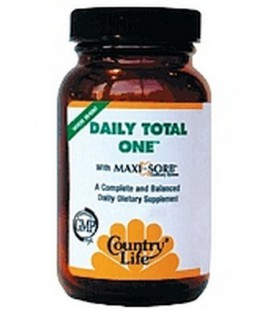 Country Life Daily Total One Maxi-Sorb Multi-Vitamins, Iron Free, 60-Vegetarian Capsules