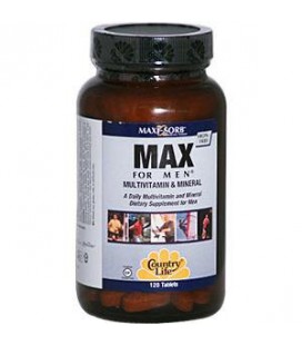 Country Life Max For Men Maxi-Sorb Multi-Vitamin & Mineral, 120-Tablet