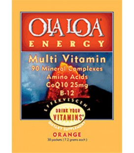 Ola Loa Products Energy Super Multi-Vitamin Effervescent, Orange 30 Packet(s)