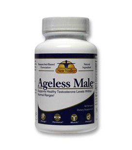 New Vitality Ageless Male Testosterone Booster Tablets, 60 Counts