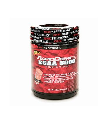 GNC Pro Performance RapidDrive BCAA 5000, Fruit Punch, 12.32 oz