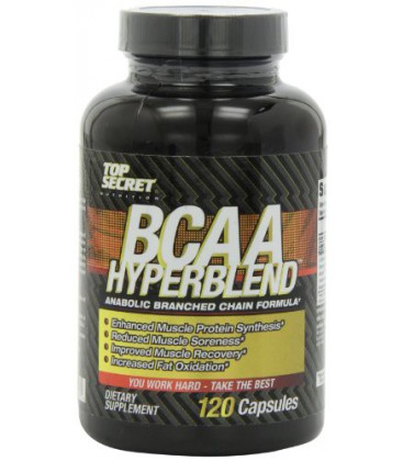 Top Secret Nutrition Bcaa Hyperblend Anabolic Capsules, 120 Count