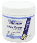 Pure Protein Natural Whey Protein,  Vanilla Cream Shake, 14 Ounce