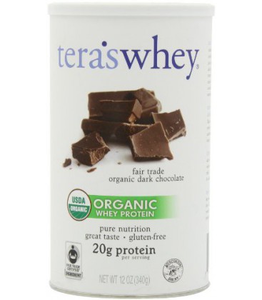 Tera's Whey Organic Whey Protein, Dark Chocolate, 12 Ounce