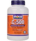 Now Foods C-500 Ascorbate, Capsules, 250-Count