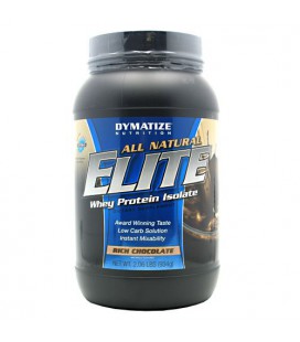 Dymatize Nutrition Elite Natural, Whey Protein Isolate, Rich Chocolate, 2.06-Pounds