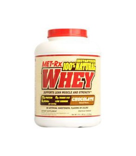 MET-Rx - Protein Powder - 100% Natural Whey - Chocolate 5lb