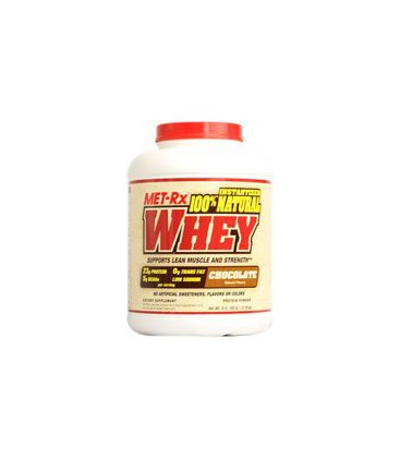 MET-Rx - Protein Powder - 100% Natural Whey - Chocolate 5lb