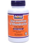 NOW Foods Glucosamine & Chondroitin with MSM 90 Capsule Bottle