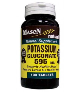 Mason Vitamins Potassium Gluconate 595Mg Tablets, 100-Count