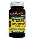 Mason Vitamins Potassium Gluconate 595Mg Tablets, 100-Count