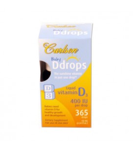Carlson Labs Baby Natural Vitamin D Drops, 400 IU, 10ml