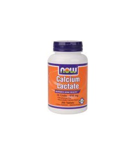 Now Foods Calcium Lactate Tablets, 10 Grain - 650mg, 250-Count