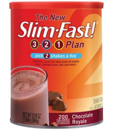 Slim Fast 3-2-1 Plan (Formerly Optima) Chocolate Royale Shak