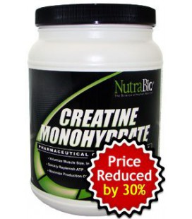 NutraBio Creatine Monohydrate Powder - 500 Grams