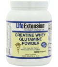 Life Extension Creatine Whey Glutamine Powder, Vanilla, 1 Pound