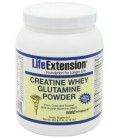 Life Extension Creatine Whey Glutamine Powder, Vanilla, 1 Pound