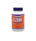 NOW Foods C-500 Complex with Bioflavonoids, Acerola and Rosehips 250 Tablets,  (Pack of 2)