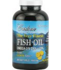 Carlson Labs Very Finest Fish Oil, Lemon, 1000mg, 240 Softgels