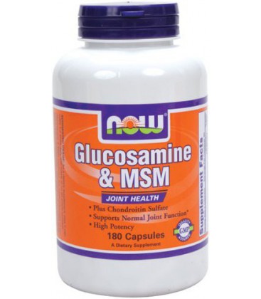 NOW Foods Glucosamine and MSM Joint Health, 180 Capsules