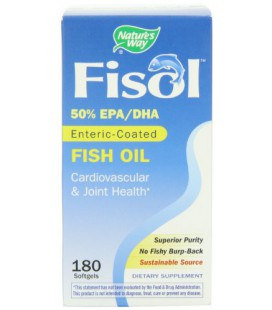 Nature's Way Fisol Fish Oil, 180 Softgels