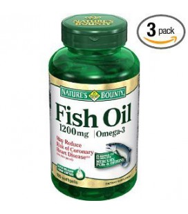 Nature's Bounty Fish Oil 1200mg, 100 Softgels (Pack of 3)