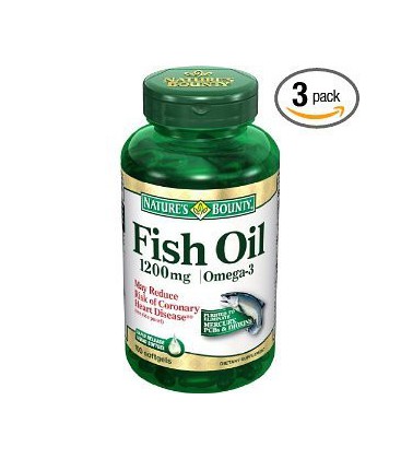 Nature's Bounty Fish Oil 1200mg, 100 Softgels (Pack of 3)