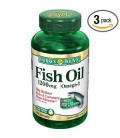 Nature's Bounty Fish Oil 1200mg, 100 Softgels (Pack of 3)