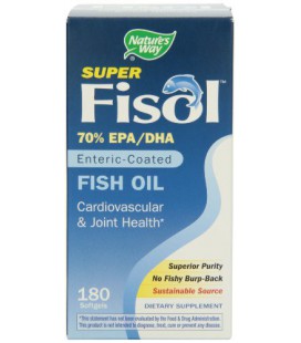 Nature's Way Super Fisol Fish Oil, 180 Softgels
