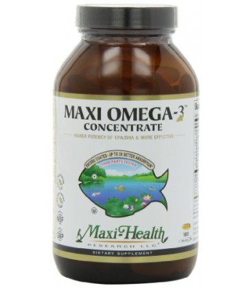 Maxi-Omega-3 concentrate Certified Kosher Fish Oil, 180-Capsules