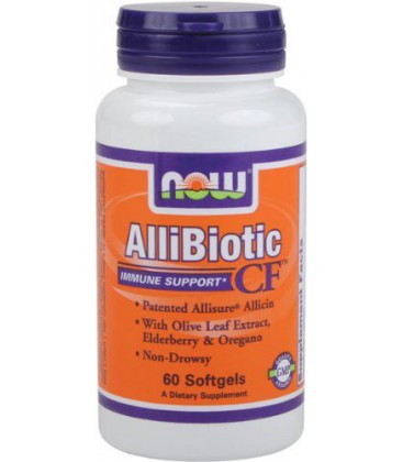 NOW Foods Allibiotic, 60 Softgels