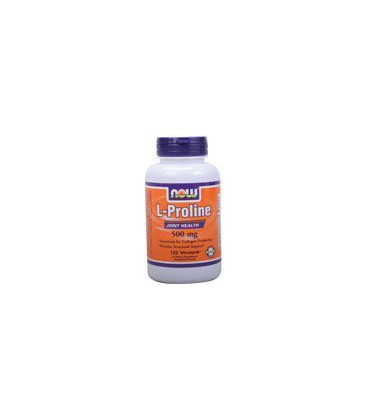 Now Foods L-Proline 500mg, Veg-Capsules, 120-Count