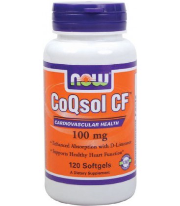 NOW Foods CoQsol-CF 100mg, 120 Softgels