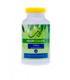 NoorVitamins Omega 3 Fish Oil - 120 Softgels - Halal Vitamins